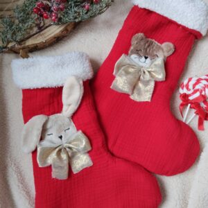 Chaussette modèle Enchanté rouge