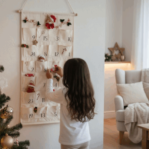 Calendrier de l'Avent en tissu